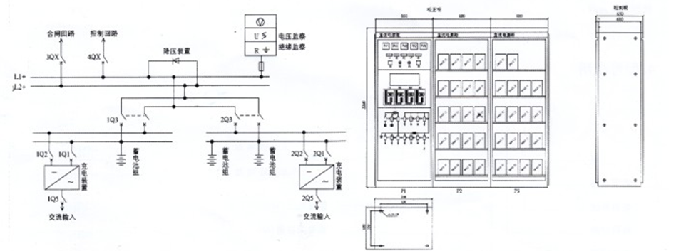 GZDW係(xi)列(微機(jī)控製(zhi))直流電(dian)源櫃